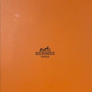 Hermès Orange Box with Black Trim